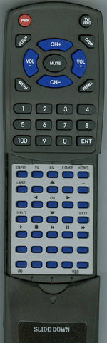 VIZIO 640000080110R Replacement Remote