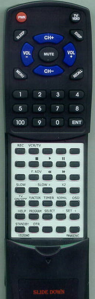 PANASONIC RTVSQS0440 Replacement Remote