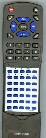 QUASAR RTVSQS0533 Replacement Remote