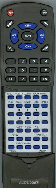 MAGNAVOX VR9845AT01 Replacement Remote