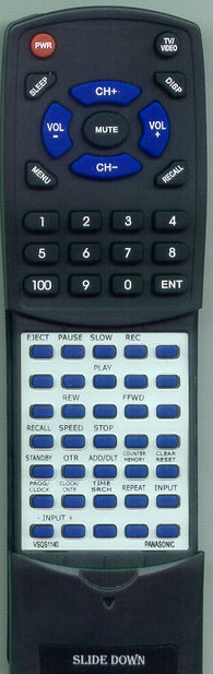 PANASONIC VSQS1019 Replacement Remote