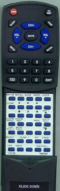PANASONIC RTVSQS1250 Replacement Remote