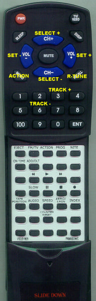 PANASONIC RTVSQS1603 Replacement Remote