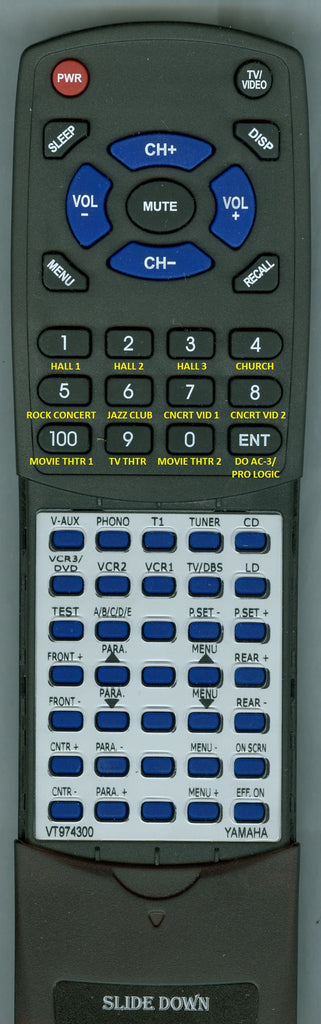 YAMAHA VT97430 Replacement Remote - Thumbnail 2