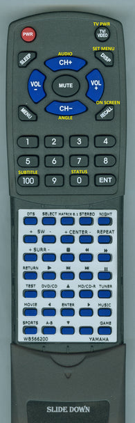 YAMAHA--INSERT DVRS200 Replacement Remote