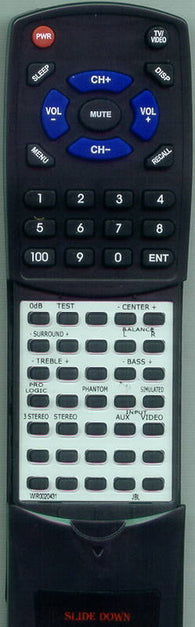 JBL RTWIR0020431 Replacement Remote
