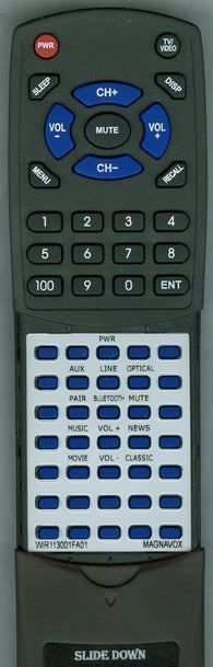MAGNAVOX WIR113001-FA01 Replacement Remote