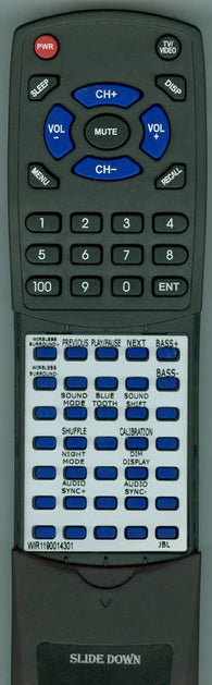 JBL RTWIR1190014301 Replacement Remote