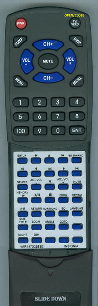 INSIGNIA--INSER WIR147002B301 Replacement Remote