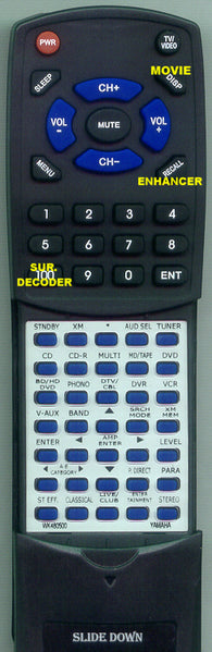 YAMAHA WK480500 Replacement Remote