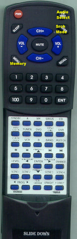 YAMAHA--INSERT RXV663BL Replacement Remote