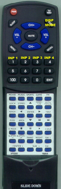 YAMAHA--INSERT FSR20 Replacement Remote
