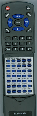 PIONEER VSX82TXS MAIN Replacement Remote