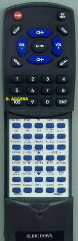 PIONEERINSERT XXD3147 Replacement Remote