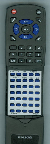 PANASONIC YEFX9991966 Replacement Remote