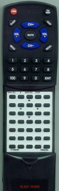 PANASONIC YEFX9992663 Replacement Remote