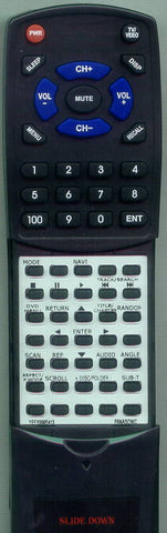 PANASONIC YEFX9995413 Replacement Remote