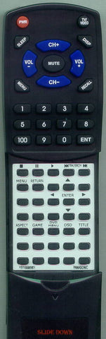 PANASONIC YEFX9995601 Replacement Remote