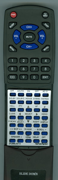 HARMAN-KARDON- ZK288J0010 Replacement Remote