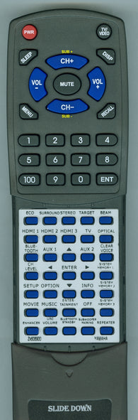 YAMAHA--INSERT FSR141 Replacement Remote