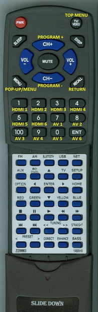 YAMAHA--INSERT RAV546 Replacement Remote