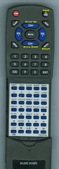 CONCERTONE--INSERT ZX500 Replacement Remote