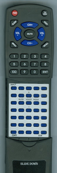 B & W ZZ24975 Replacement Remote