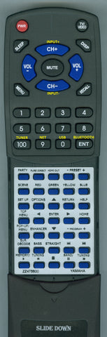 YAMAHA--INSERT ZZ47560 Replacement Remote